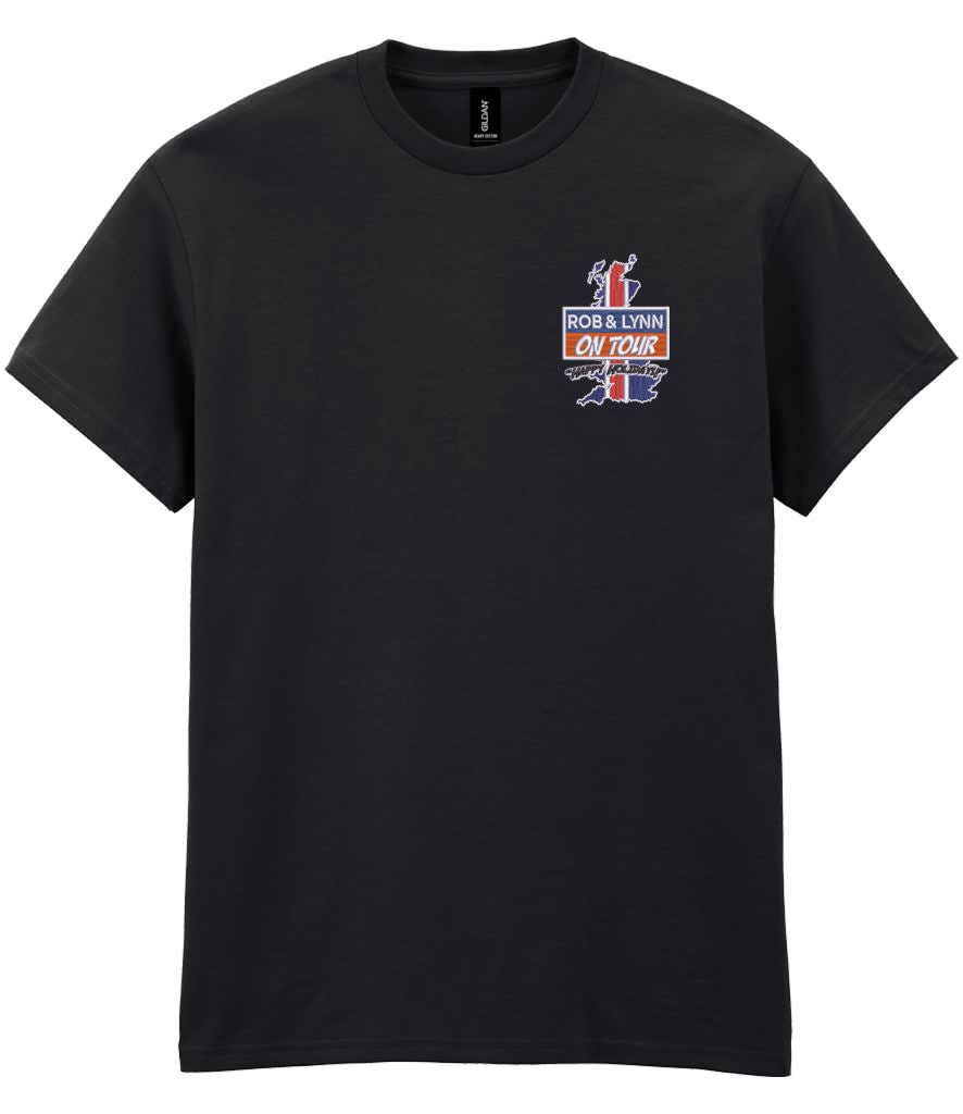 Rob & Lynn on Tour Adult T-Shirt (Embroidered)