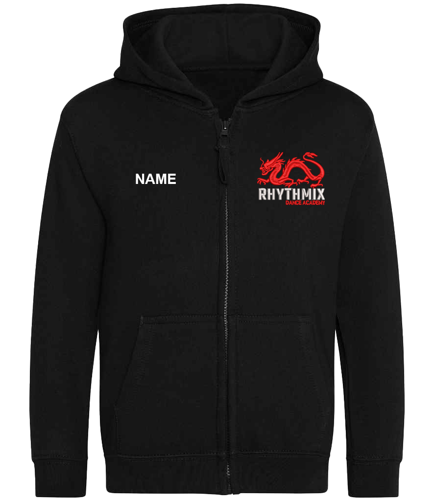 Rhythmix Dance Academy Childrens Full Zip Hooded Sweatshirt