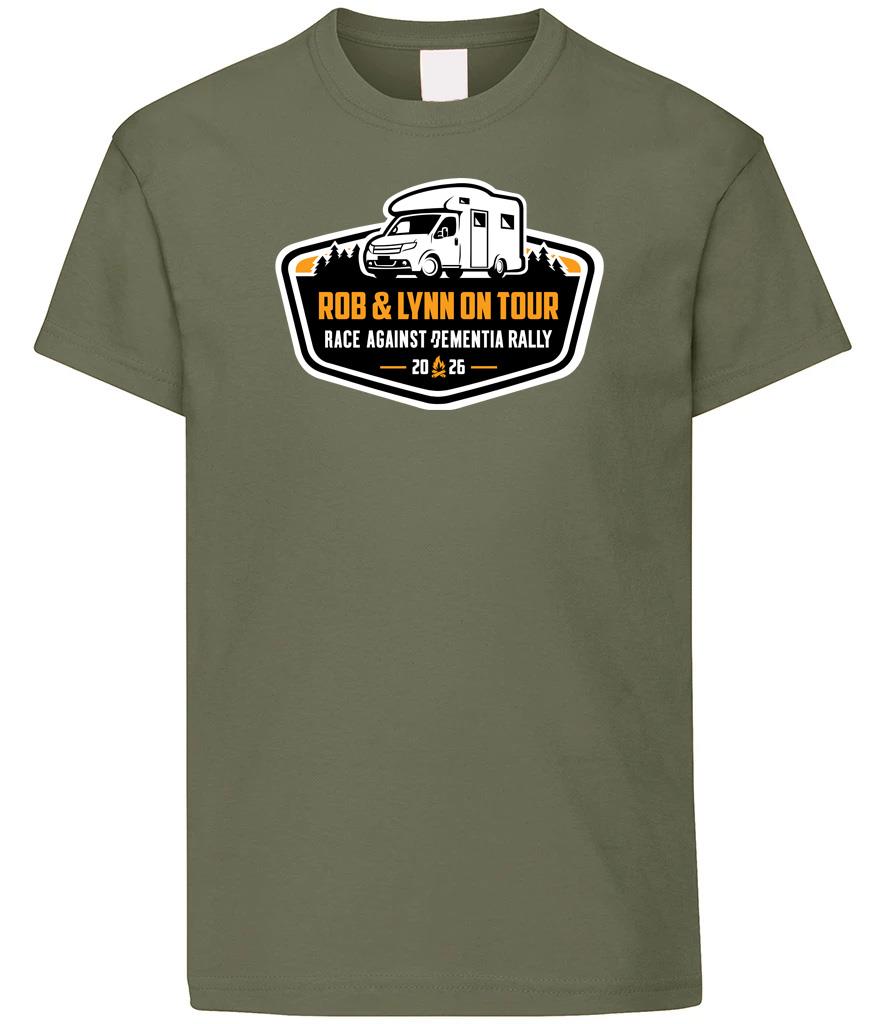 Rob & Lynn on Tour Race Against Dementia 2026 Childs T-Shirt