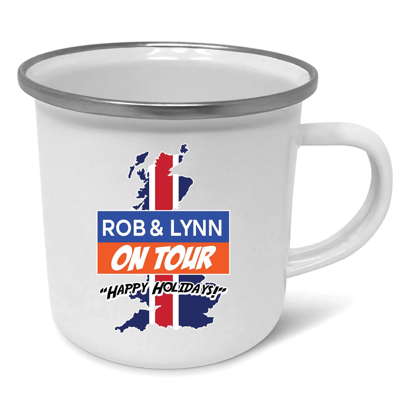 Rob & Lynn on Tour Enamel Camp Mug